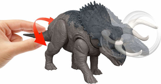 Action-Figur Nasutoceratops Jurassische Welt Dinosaurier mit Sounds 30cm.