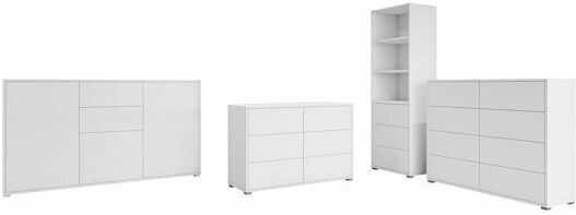 Epipla1.gr Fersoe 108 Living Room Set 4 Pieces White
