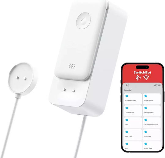 Switchbot Wireless Battery Flood Detector Bluetooth Wi-Fi With Siren & Cable