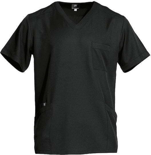 Be Unique Unisex Black Medical Blouse