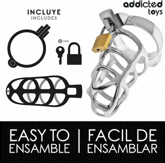 Addicted Toys Penis Cage in Silver Color