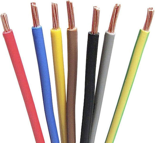 Redled Cablu De Alimentare Tip NYA Cu Diametru Cablu 1x6mm² În Culoare Albastră Lungime 1m