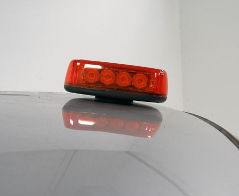Auto-Leuchtturm LED 12V 28cm mit Orange Beleuchtung