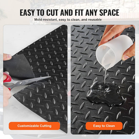 Vevor Elastic Plastic Floor 3mm in Roll with Width 1.2m Price per Square Meter