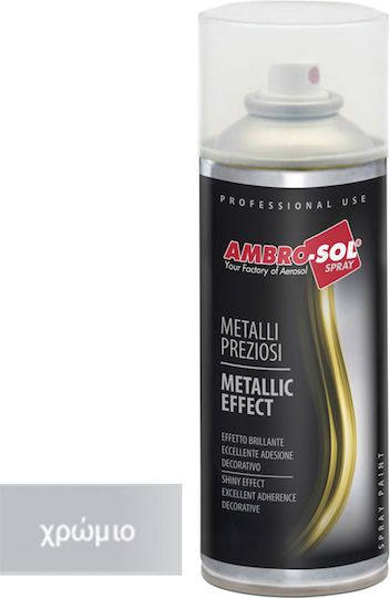 Ambro-Sol Spray Paint Effect with Metallic Effect Chromium 400ml