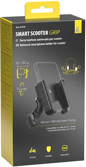 Lampa Smart Scooter Grip Mount Phone Motorcycle with Adjustable Arm for Mirror