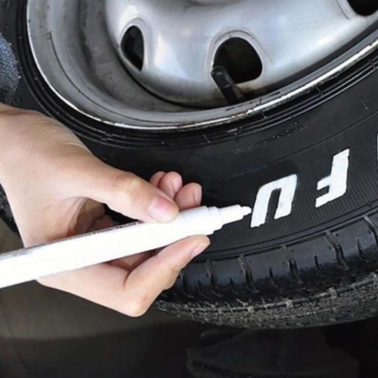 Carsun C6119 Στυλό Επιδιόρθωσης για Γρατζουνιές Αυτοκινήτου Αδιάβροχο Στυλό Ελαστικών Λευκό Λευκό