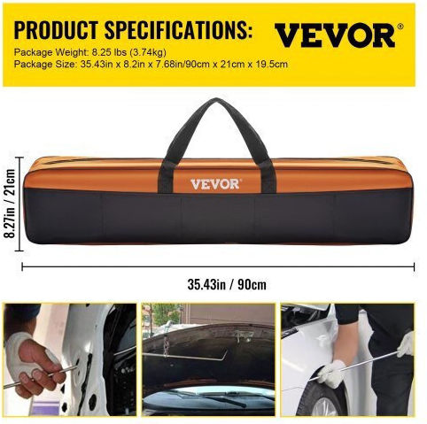 Vevor Kit Reparator pentru Adâncituri Autoturism Gri 21buc