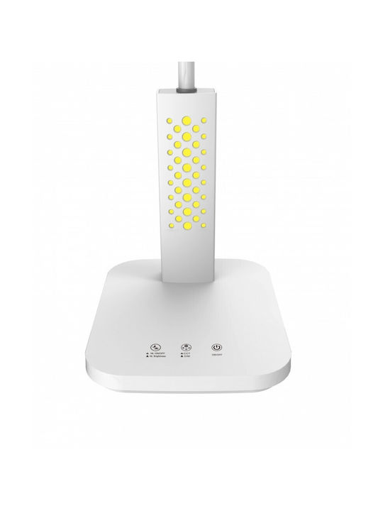 MaxCom LED Φωτιστικό Γραφείου σε Λευκό Χρώμα