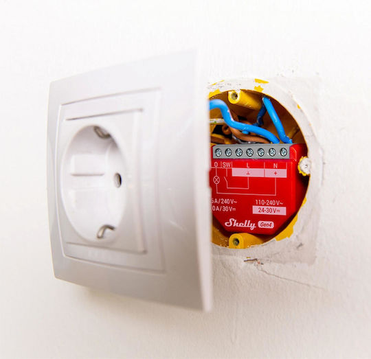 Shelly 1PM Gen4 Smart Switch Wi-Fi Bluetooth ZigBee & RF 16A With Neutral