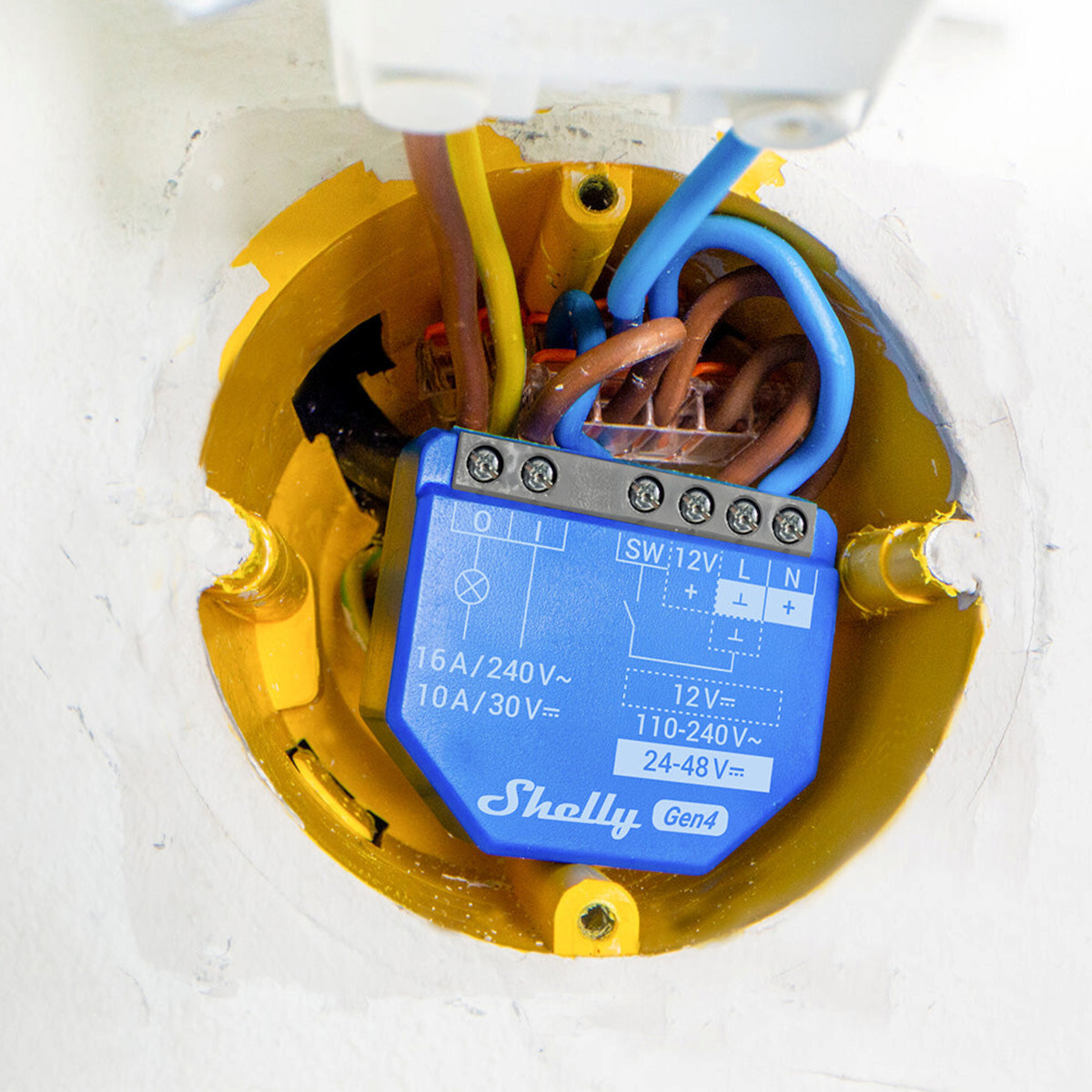 Shelly 1 Gen4 Smart Switch 1 Καναλιού Wi-Fi, Bluetooth, ZigBee & RF 10A (με Ουδέτερο)