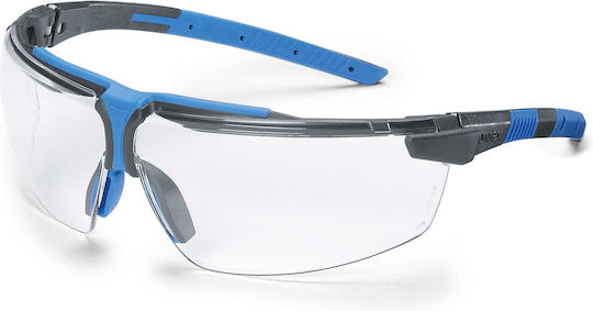 Uvex I-3 Safety Glasses for Protection with Transparent Lenses 1pcs