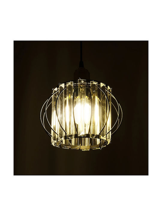 GloboStar Lucero Pendant Light Black Grid with Socket E27 16x16x70cm