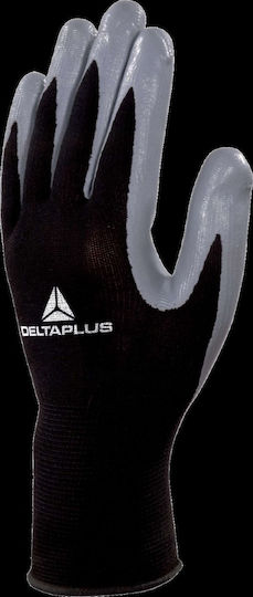 Delta Plus Γάντια Εργασίας Γκρι Νιτριλίου/Πολυεστέρα