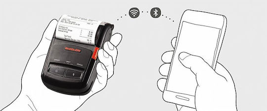 Bixolon Преносим Принтер за етикети Директен термотрансфер USB, Bluetooth 203 dpi