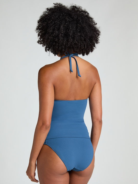 Scallop Blue Bikini Top