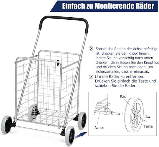 Shopping Trolley 39x42x52cm