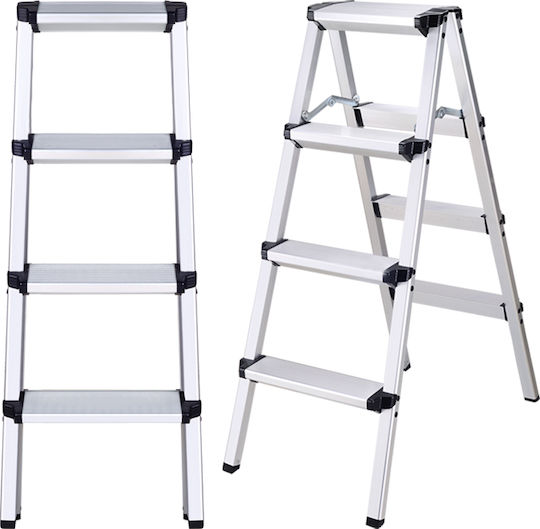 Leiter Aluminium mit 2x4 Stufen 88cm