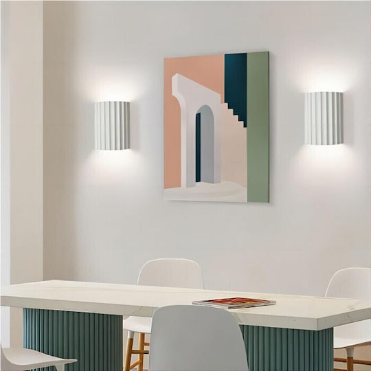 Inlight Lamp Wall with Socket GU10 White 22x16x6cm