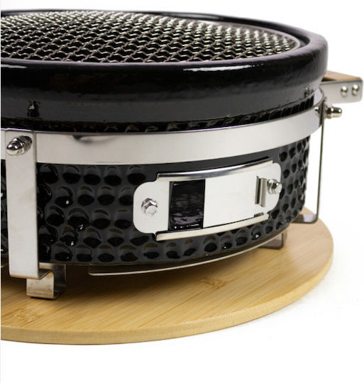 Yakiniku Κεραμική Ψησταριά Κάρβουνου 34.5x34.5εκ. Ιαπωνική Επιτραπέζια Στρογγυλή Ψησταριά Shichirin | Teppanyaki & Hibachi Grill