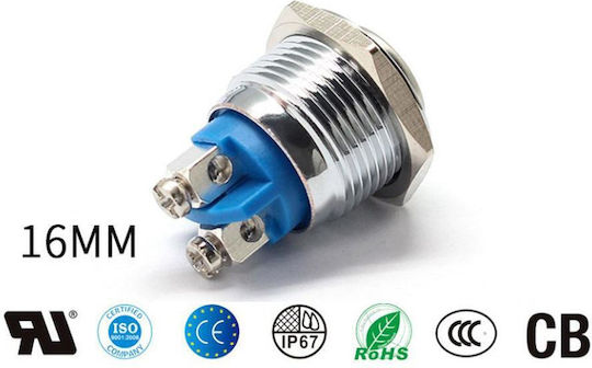 KAL Electronics Μπουτόν Κουδουνιού FLM16-10HSM