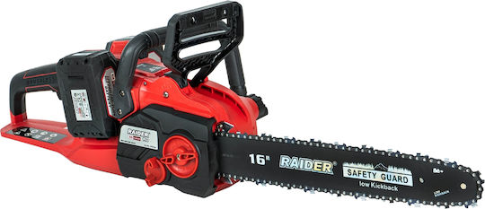 Raider Akku-Kettensäge 2x4Ah 40V 5,3kg mit Klingenlänge 40cm