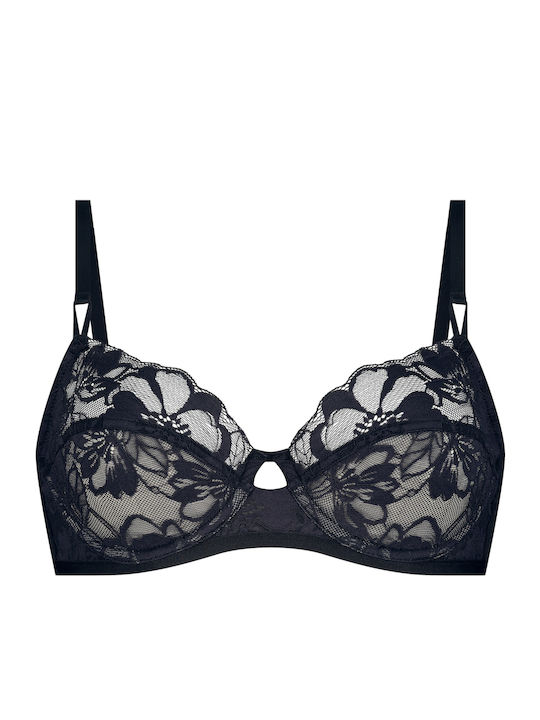 Sophia Bra without Padding Underwire Black