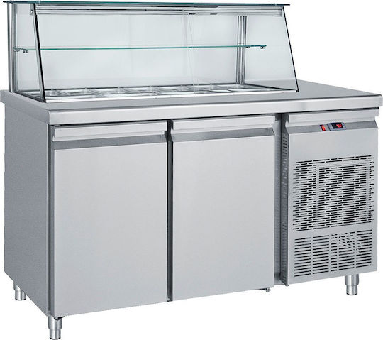 Bambas Frost Bambas Frost Kühlvitrine Boden mit Kapazität 13x1/4 GN 185x70x85cm SM 185