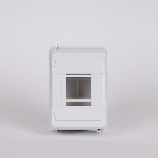 Eurolamp Wall mounted 4-Elements Fuse Box with 2 Rows W80xH125xD60mm