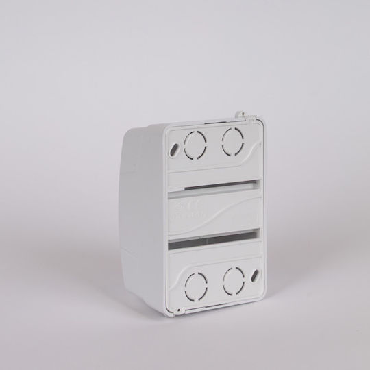 Eurolamp Wall mounted 4-Elements Fuse Box with 2 Rows W80xH125xD60mm