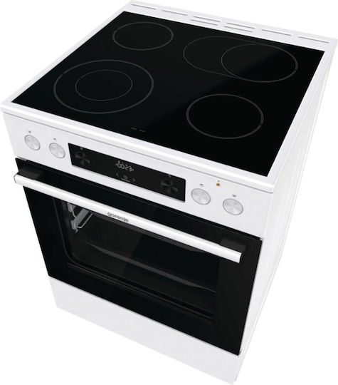 Gorenje Κουζίνα 71lt με Κεραμικές Εστίες Π60εκ. Λευκή