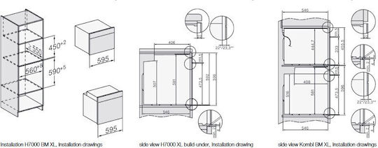 Miele Einbauofen 76Es B56.8cm.
