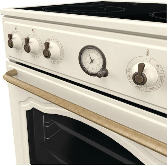 Gorenje Herd 71Es mit Keramikkochfeldern B60cm. Beige