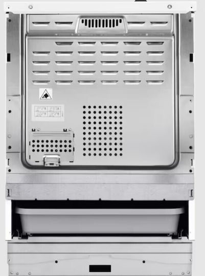 Electrolux Κουζίνα 73lt με Κεραμικές Εστίες Π59.6εκ. Inox