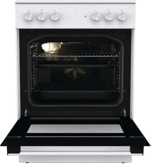 Gorenje Κουζίνα 71lt με Κεραμικές Εστίες Π60εκ. Λευκή