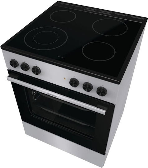 Gorenje Κουζίνα 71lt με Κεραμικές Εστίες Π60εκ. Inox