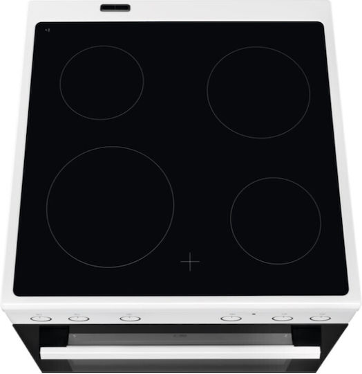 Electrolux Herd 73Es mit Keramikkochfeldern B59.6cm. White