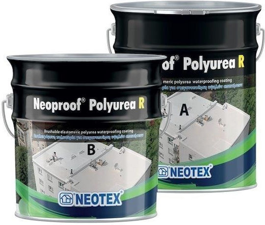 Neotex Neoproof Polyurea R Epoxy Sealing Polyurethan 2-Komponenten 19kg Rot