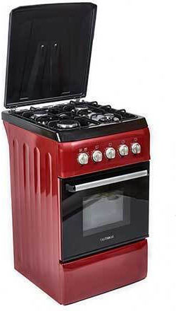Ferre F5T40G2-Red Aragaz cu Gaz Lichefiat 52lt cu Plite pe Gaz Lichefiat L50cm. Red