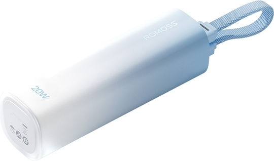 Romoss PSC05C Power Bank 5000mAh 10.5W με Θύρα USB-C Power Delivery Μπλε
