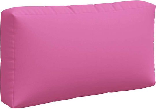 vidaXL Waterproof Sofa Cushion Palette with Backrest Pink 3 Pieces