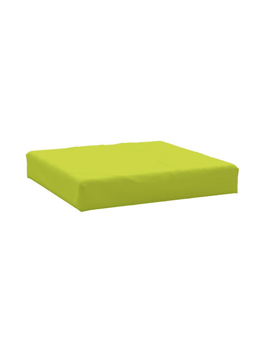 vidaXL Waterproof Sofa Cushion Palette with Backrest Green 3 Pieces