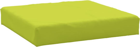 vidaXL Waterproof Sofa Cushion Palette with Backrest Green 3 Pieces