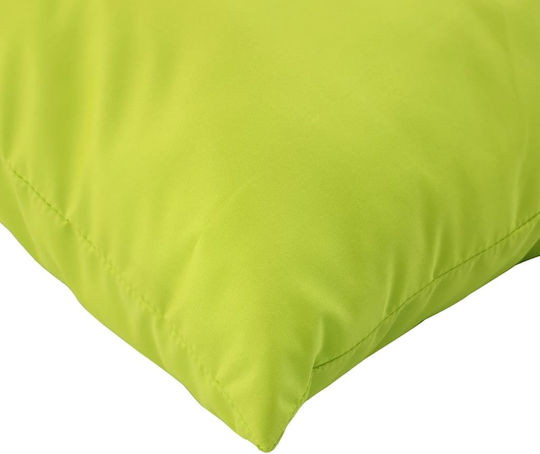 vidaXL Waterproof Sofa Cushion Palette with Backrest Green 3 Pieces