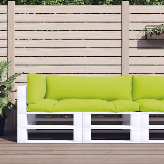 vidaXL Perne Pentru Scaune De Grădină Cu Spătar Verde Deschis 3 Bucăți