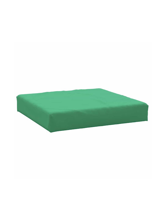 vidaXL Waterproof Sofa Cushion Pallet with Backrest Green 3 Pieces