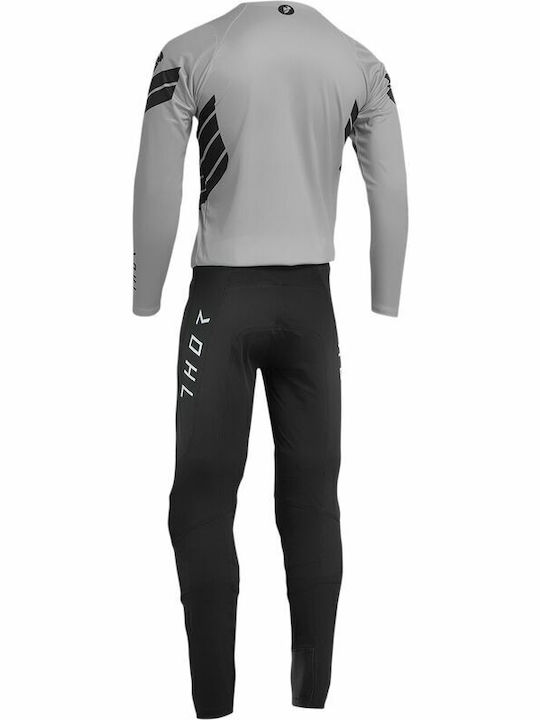 Thor Pentru bărbați Tricou Motocross Mânecă lungă Gri Culoare