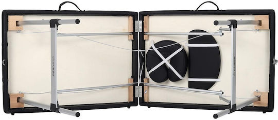 Habys Nina Comfy Base K515 Aluminum Portable Black Massage and Physiotherapy Bed 193x60cm