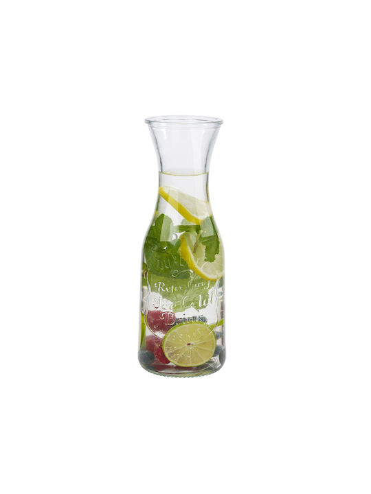 Alpina Appliances Set Gläser Cocktail/Trinken aus Glas mit Strohhalm 1000ml 4Stück