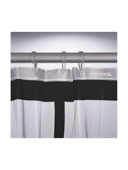 Sealskin Brix Κουρτίνα Μπάνιου 180x200cm Διαφανής